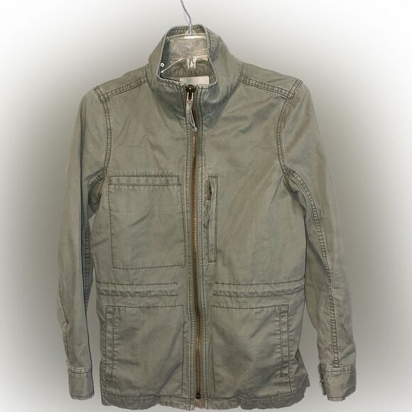 Madewell Olive Army Green Fleet Jacket Womens Size Small - Picture 5 of 7